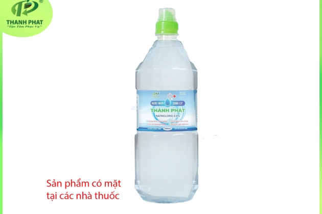 Nước Muối Sinh Lý THÀNH PHÁT Natriclorid 0,9% 1000ml